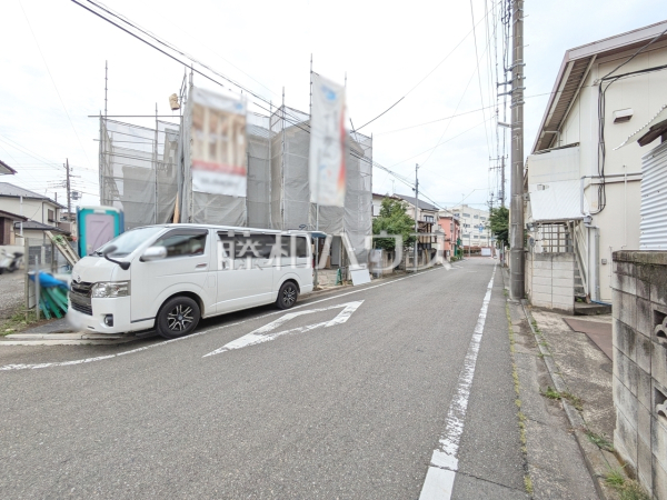 接道状況および現場風景　【東村山市久米川町１丁目】