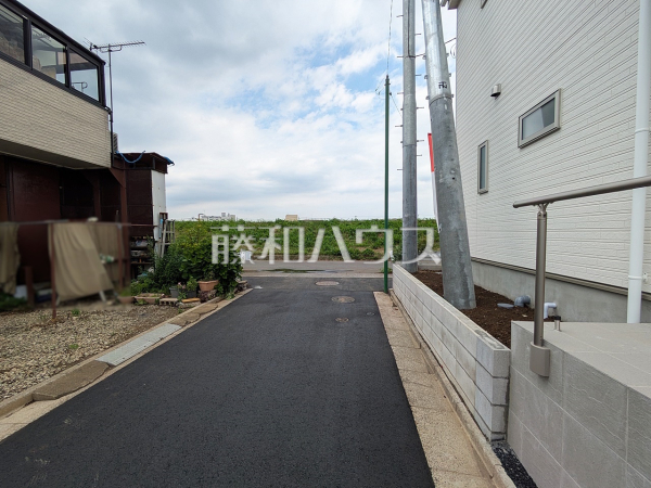 1号棟　接道状況および現場風景　【朝霞市田島２丁目】