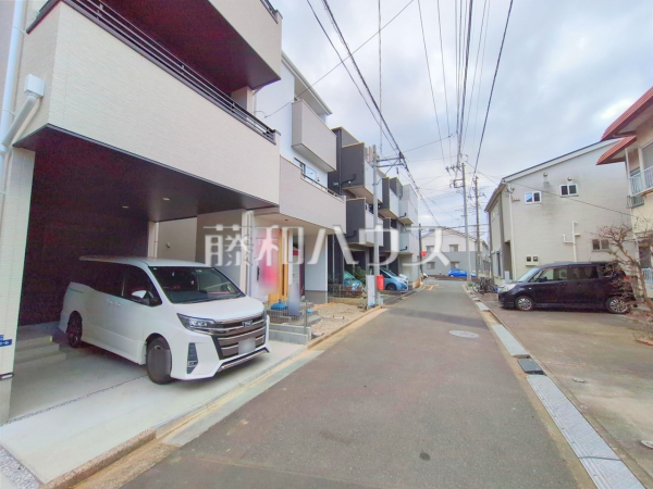 接道状況および現場風景　【朝霞市宮戸２丁目】