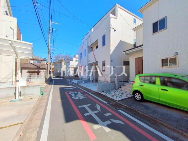 接道状況および現場風景　【朝霞市溝沼２丁目】