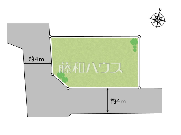 区画図　【練馬区石神井台８丁目】