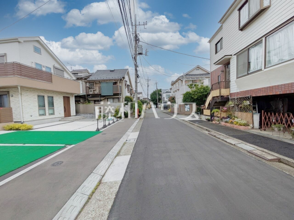 接道状況および現場風景　【中野区上鷺宮５丁目】