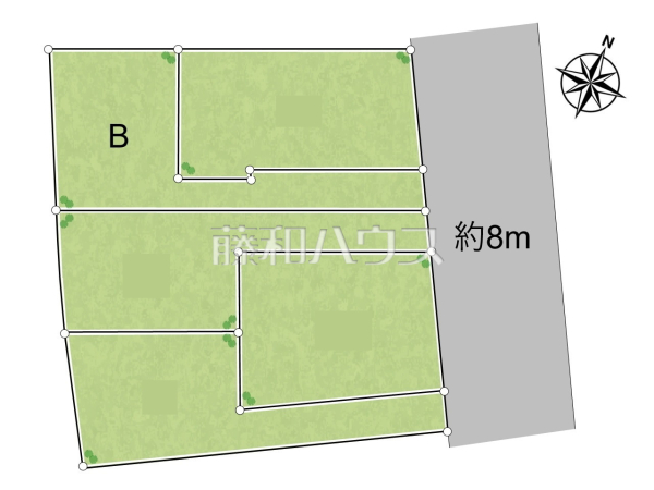 全体区画図　【中野区上鷺宮５丁目】