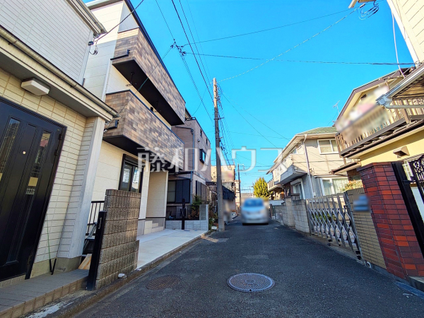 接道状況および現場風景　【志木市中宗岡２丁目】