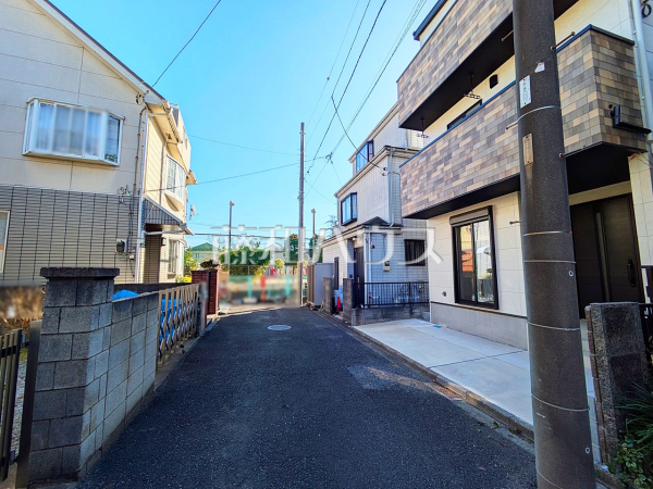 接道状況および現場風景　【志木市中宗岡２丁目】