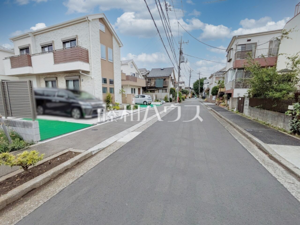 接道状況および現場風景　【中野区上鷺宮５丁目】