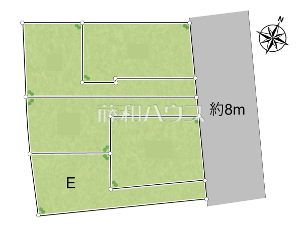 全体区画図　【中野区上鷺宮５丁目】