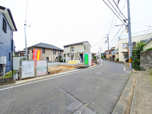 接道状況および現場風景　【八王子市長房町】