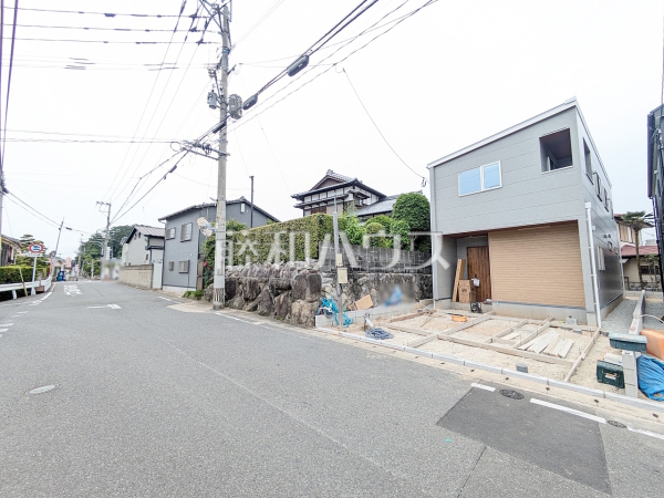 1号棟　接道状況および現場風景　【福岡市城南区片江２丁目】