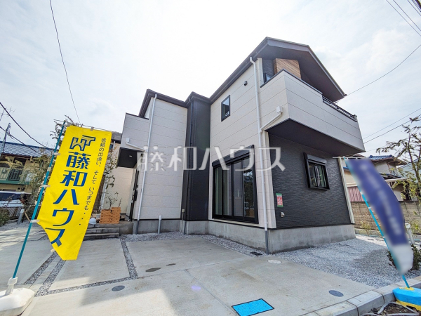≪現地外観≫堂々完成！小田急小田原線「成城学園前」駅徒歩20分☆世田谷区喜多見の新築分譲住宅です。【世田谷区喜多見３丁目】　【世田谷区喜多見３丁目】