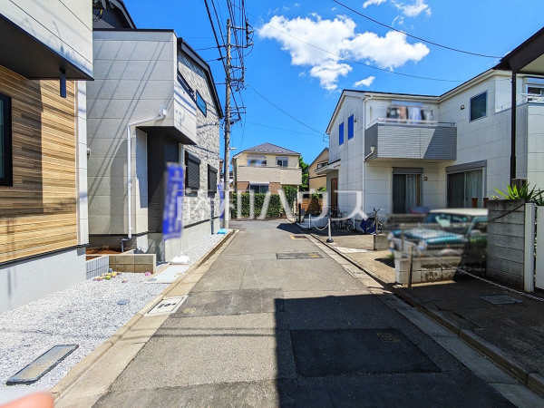 接道状況および現場風景　【練馬区立野町】