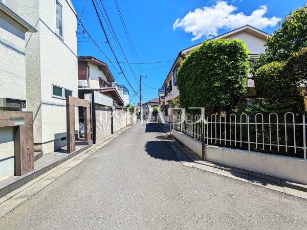 接道状況および現場風景　【練馬区立野町】
