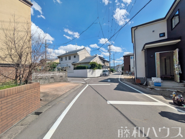 接道状況および現場風景　【北名古屋市高田寺起返】