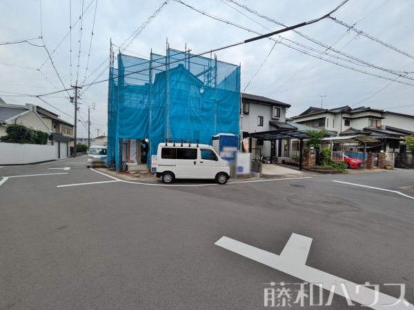 接道状況および現場風景　【北名古屋市高田寺起返】
