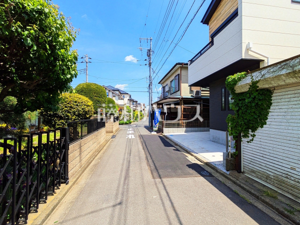 接道状況および現場風景　【中野区鷺宮５丁目】