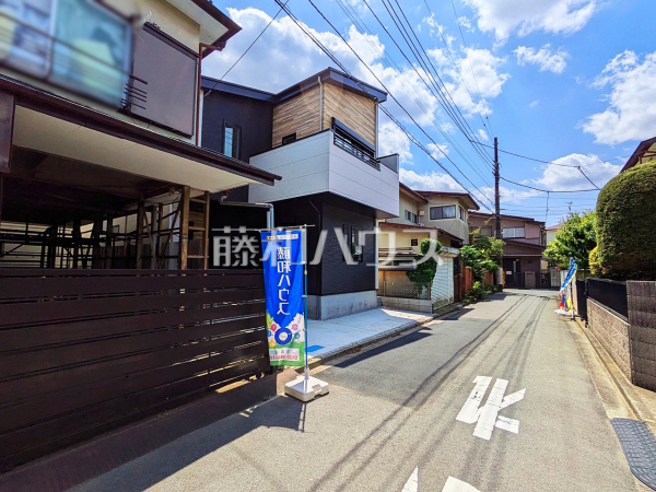 接道状況および現場風景　【中野区鷺宮５丁目】