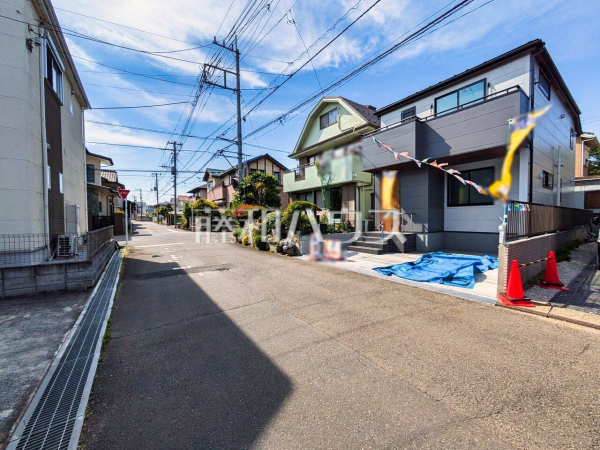 接道状況および現場風景　【清瀬市中里４丁目】