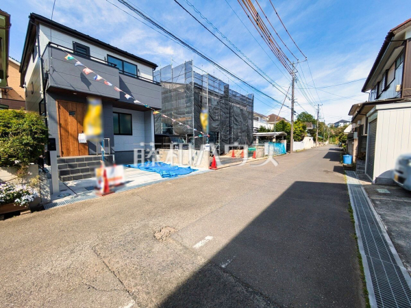 接道状況および現場風景　【清瀬市中里４丁目】
