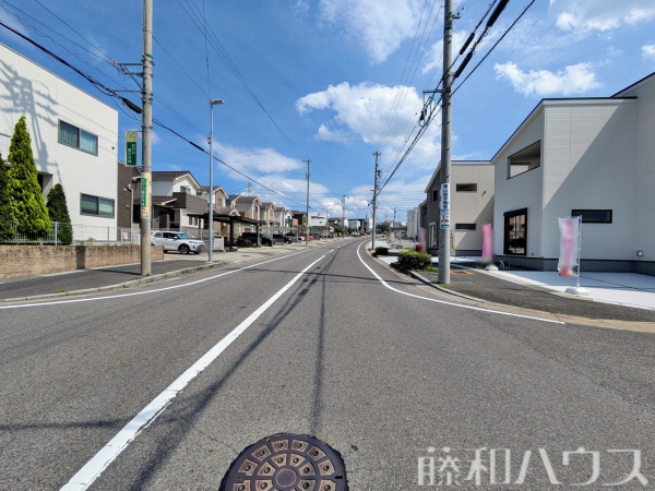 接道状況および現場風景　【名古屋市守山区大字上志段味字東谷】