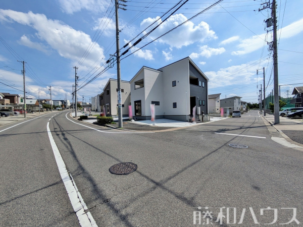接道状況および現場風景　【名古屋市守山区大字上志段味字東谷】