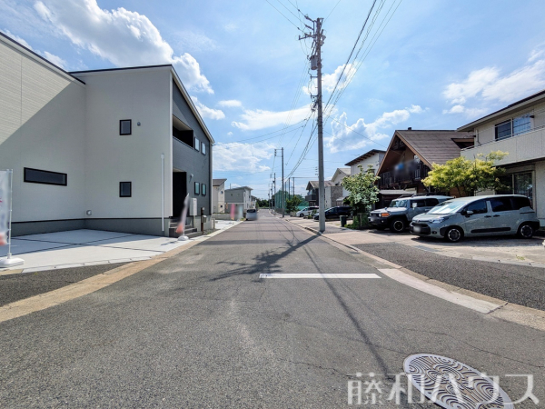 接道状況および現場風景　【名古屋市守山区大字上志段味字東谷】