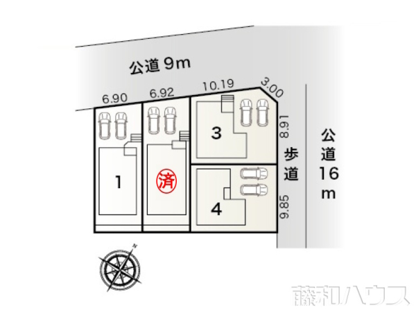 全体区画図　【名古屋市守山区大字上志段味字東谷】