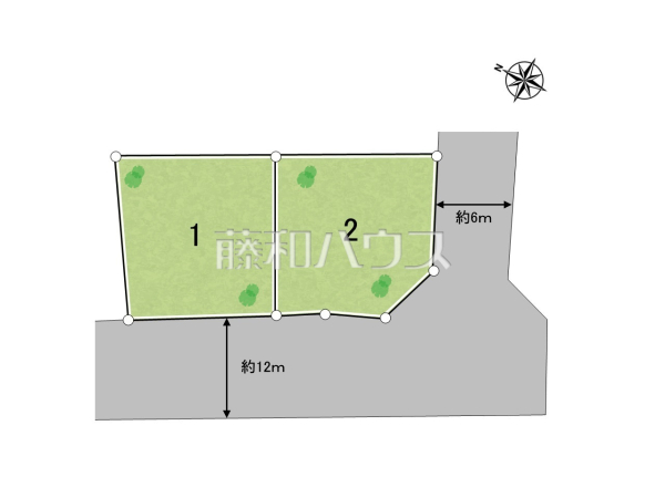 全体区画図　【八王子市堀之内２丁目】
