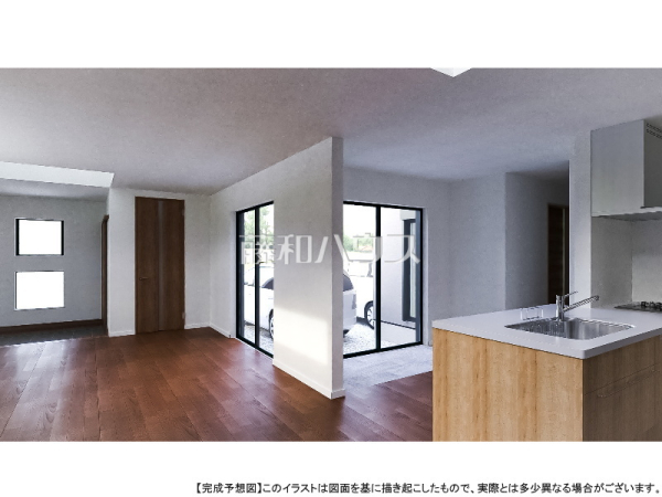 1号棟　完成予想図（内観）　【八王子市堀之内２丁目】
