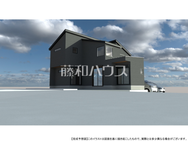 2号棟　完成予想図（外観）　【八王子市堀之内２丁目】