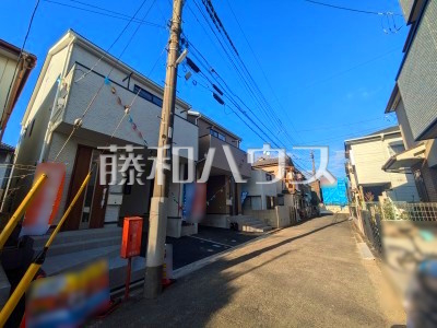 接道状況および現場風景　【志木市下宗岡１丁目】