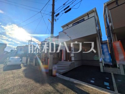 1号棟　接道状況および現場風景　【志木市下宗岡１丁目】