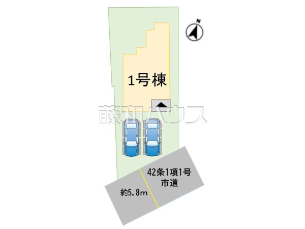 全体区画図　【福岡市南区大平寺１丁目】