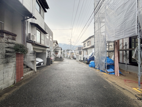 接道状況および現場風景　【福岡市城南区堤２丁目】
