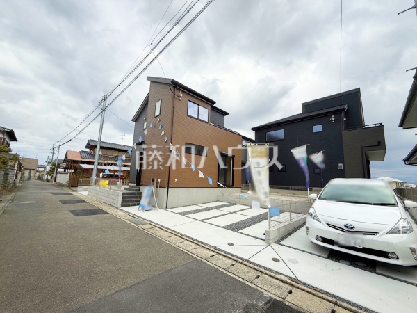 1号棟　接道状況および現場風景　【福岡市南区鶴田２丁目】