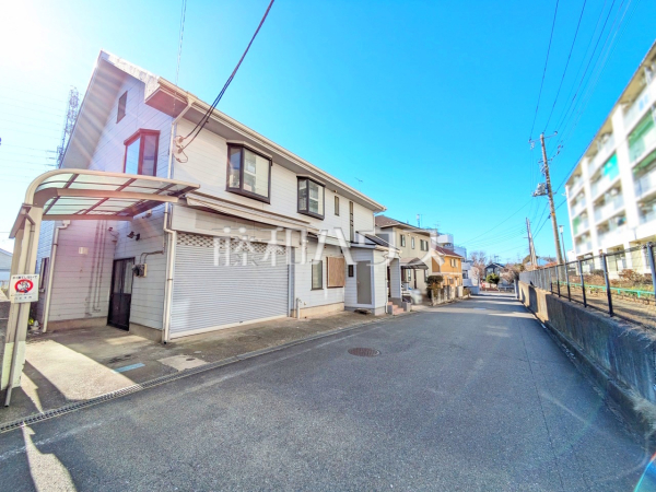 接道状況および現場風景　【八王子市大谷町】