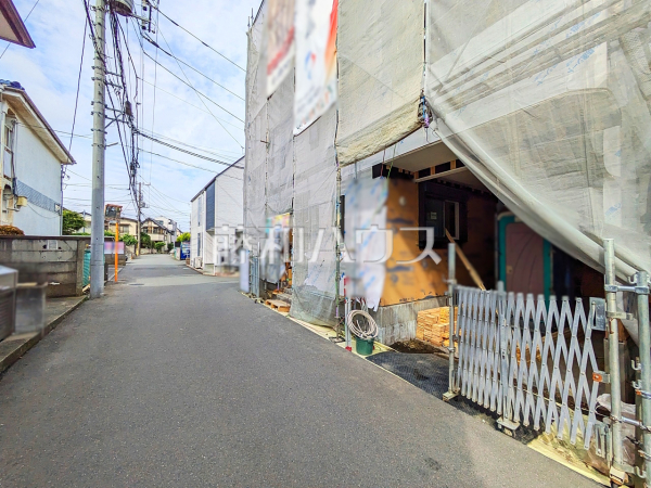 接道状況および現場風景　【国分寺市東恋ヶ窪３丁目】