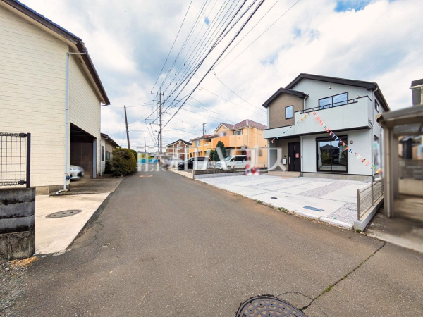 接道状況および現場風景　【東久留米市下里３丁目】