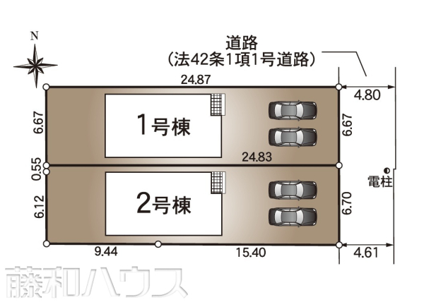 全体区画図　【北名古屋市鹿田】