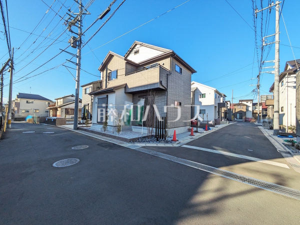 接道状況および現場風景　【新座市野火止４丁目】