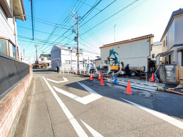 接道状況および現場風景　【八王子市日吉町】