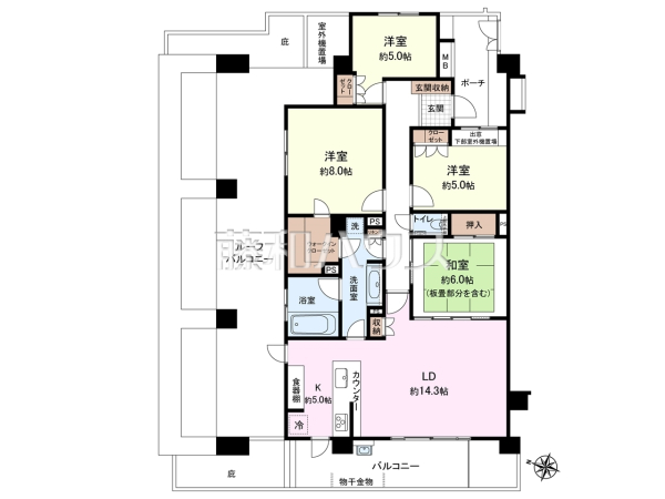 間取図　【コンファーレ東久留米セントラルアヴェニュー】