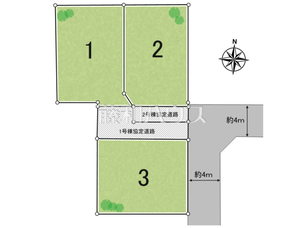全体区画図　【三鷹市新川６丁目】