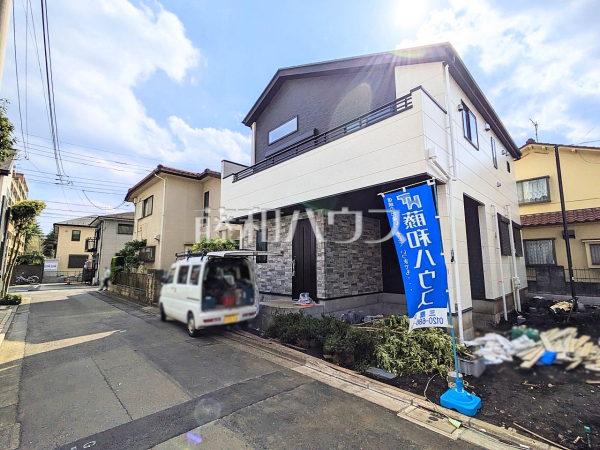 接道状況および現場風景　【三鷹市新川６丁目】