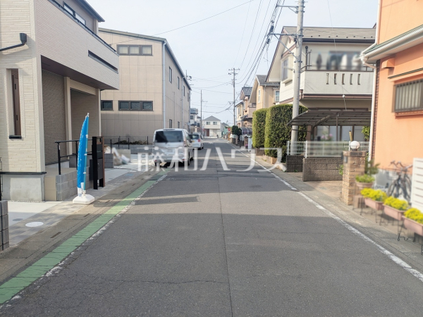 接道状況および現場風景　【新座市馬場２丁目】