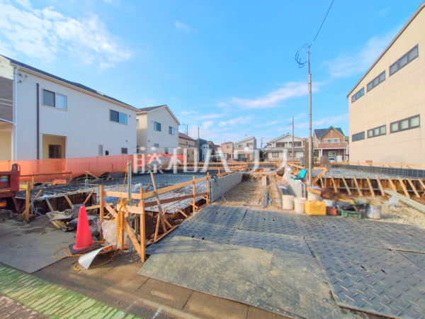 現場風景　【新座市馬場２丁目】基礎工事はまさに「家づくりの土台」である重要なものです。その様子をご覧になりませんか？

