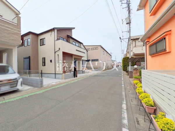 接道状況および現場風景　【新座市馬場２丁目】