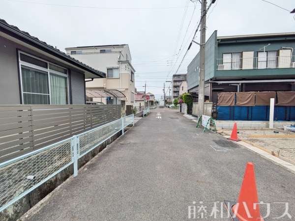 接道状況および現場風景　【春日井市妙慶町】