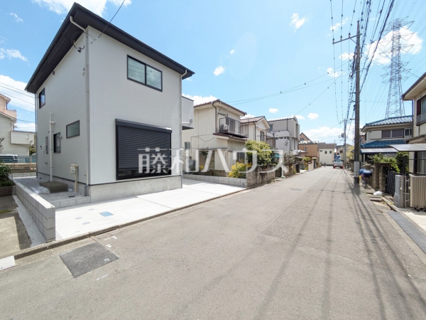接道状況および現場風景　【立川市一番町２丁目】
