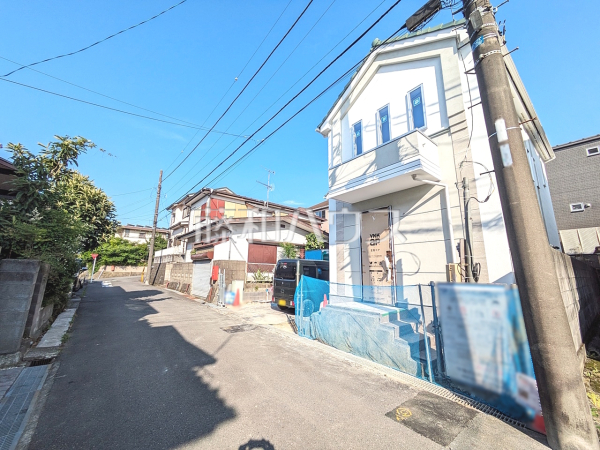 接道状況および現場風景　【八王子市長沼町】