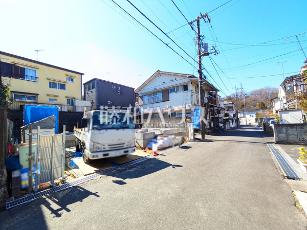 接道状況および現場風景　【八王子市長沼町】